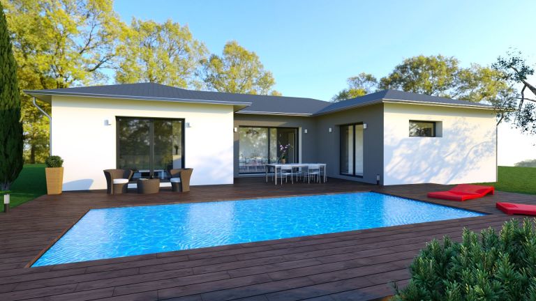 Photo 3 : Viry Maison Plein-pied 3 Chambres avec suite - Maisons d'en France 01 Oyonnax